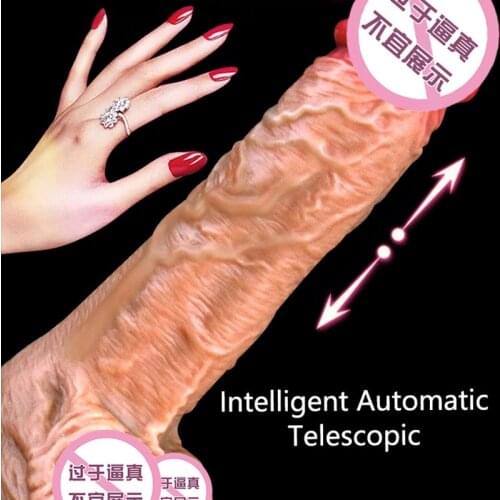 Sex Shop New Automatic Telescopic Dildo Vibrator Heating Realistic Penis Female Masturbation Dildo Sex Toys For Women Products