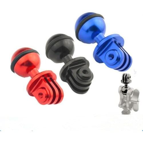 10pcs Outdoor Sport Camera Universal CNC Aluminum Tripod Rotating Mount Ball Head Adapter for GoPro Hero 6 5 4 Xiao Yi SJCAM