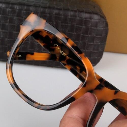 Zerosun Brand Eyeglasses Frame Men Women Italy Vintage Glasses for Optical Eyewear Black Spectacles Tortoise Retro Fake Fashion