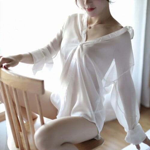 2020 New Spring Summer Nightdress Women Print Sleepshirts Half Sleeve Sleepwear Silk Nightwear Cute Nightshirts Satin Nightgowns