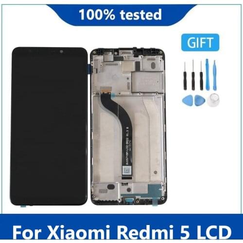 LCD With Frame For 5.7" Xiaomi Redmi 5 LCD Display Screen Replacement For Redmi 5 LCD Assembly MDG1 MDTI MDI1