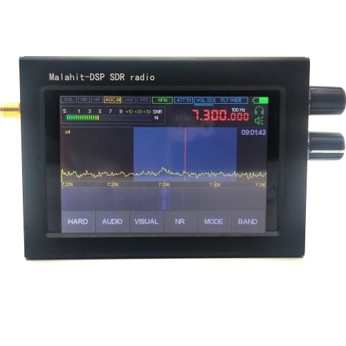50K~200MHz 400~2GHz SDR Malachite Receiver 3.5 Inch IPS Touching Screen Software Radio SDR Receiver DSP Noise Reduction