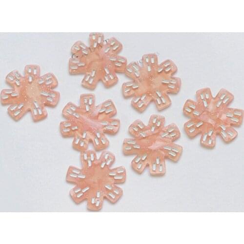 10 PCS 34mm Simple Acrylic Flowers Connector DIY Handmade Accessories For Jewelry Making