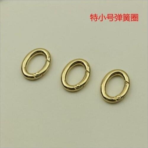 100 pieces/lot) DIY Handbags Shoulder Bag Links Round Opening 19mm Spring Ring Bag Hook Hardware Accessories
