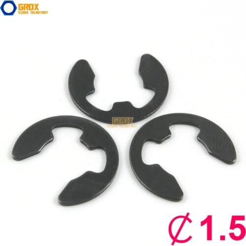 1000 Pieces 1.5mm Steel E Circlip Retaining Ring