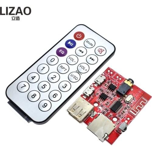 3W Car Bluetooth 4.1 MP3 WAV Decoding Board Speaker Amplifier Audio Receiver Module Support USB/TF/U-DISK/IR Remote Control