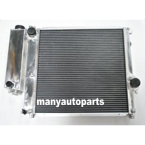 GPI RACING Aluminum Radiator Fits For BWM E36 Z3 M44 M42 Manual 1987-2000 88 89 90 91 92 2Row