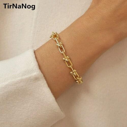 Contracted Chain Bracelet For Women Men Old Manual Adjustable Buckles Bracelet Jewelry Gifts