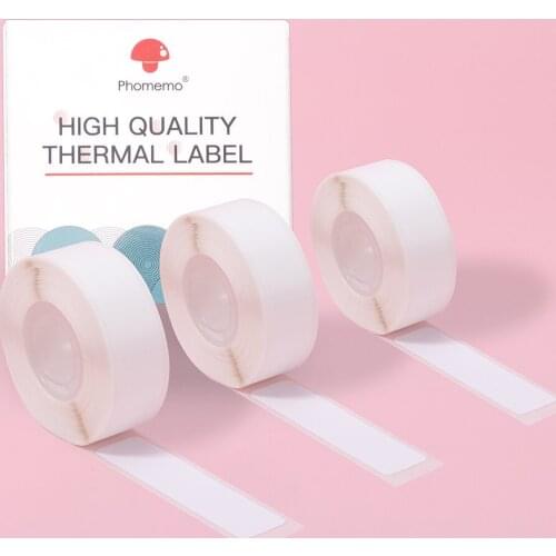 Home Flat Labels 12*50mm 130pcs/roll for Phomemo D30 Thermal Printer School Self-Adhesive Sticker Name Label