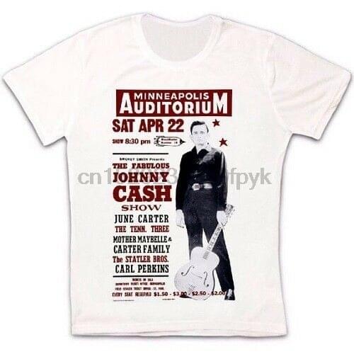 The Johnny Cash Show 50s Music Poster Retro Vintage Hipster Unisex T Shirt 677