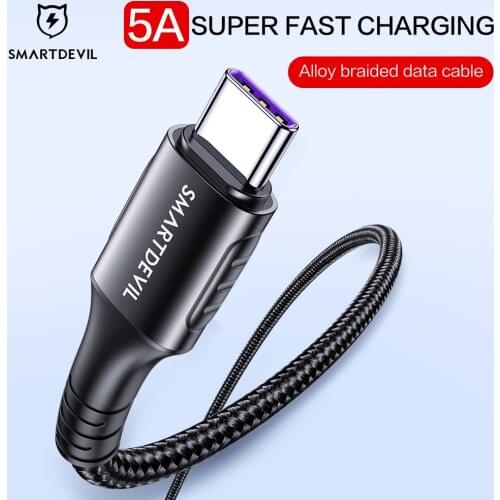 SmartDevil USB 3.1 Type C To USB C Cable For MacBook Universal PD Quick Charge 4.0 3.0 For Samsung USB C USB-C Charger Cord