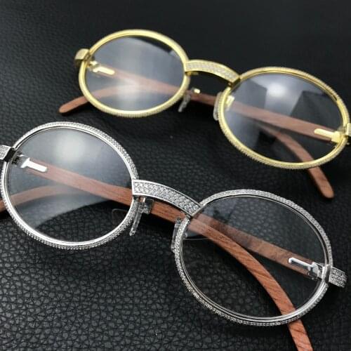 Iced out glasses for men hiphop jewelry