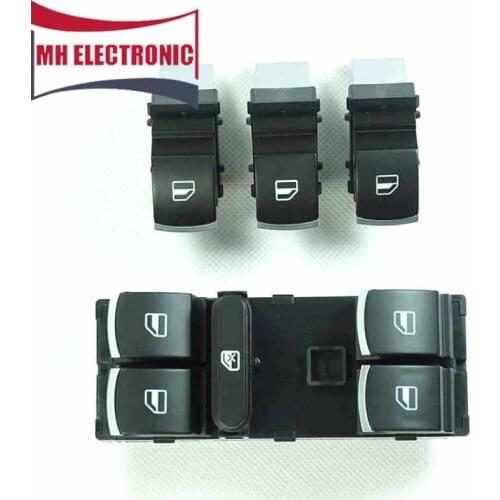 MH Electronic 4 pcs Electric Master Power Button Window Switch 5ND 959 857 5ND 959 855 For VW Golf MK5 6 Jetta MK5 Passat Tiguan