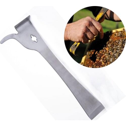 Bee Tool Multifunctional Bee Scraper Cut Honey Knife Stainless Steel Thumb Type Beekeeper Hive Scraper Beekeeping
