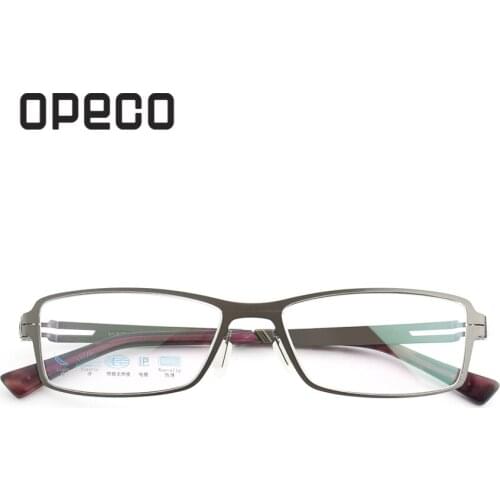 Quality Spring hinge business prescription eyewear frame men metal eyeglasses including RX recipe myopia spectacles F211607