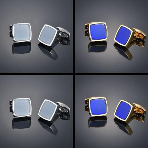 [new] simple French opal Cufflinks sleeve nails mens business shirt nails mens shirt button up gift