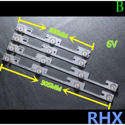New Kit 4 PCS(2*3LED*6V+2*4LED*6V) LED backlight strip for KDL32MT626U 35019055 35019056