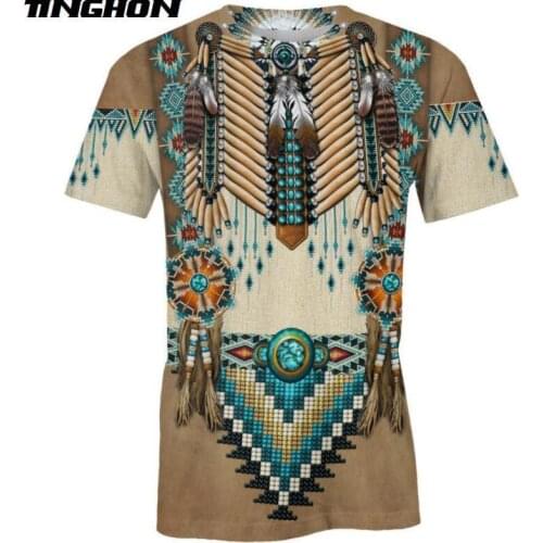 Native Indian New Fashion Harajuku 3D Full Printed T-shirt Summer Tops Men Women Hiphop Casual Plus Size XS 6XL 7XL 05