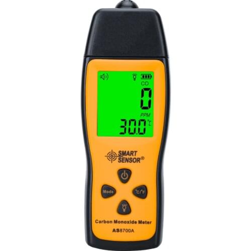 Portable Carbon Monoxide Meter Handheld CO Gas Analyzer Monitor Detector Gauge 0-1000ppm High Precision Gas Leak Tester Alarm