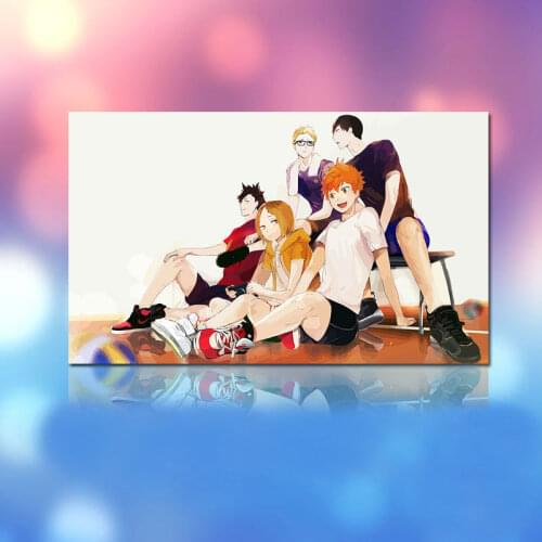 Coloring by numbers Haikyuu Japan Style modular painting cartoon poster digital paint by numbers gift for kids