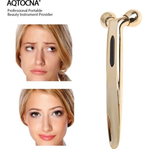 AQTOCNA 3D Roller Massager Thin Face Full Body Shape Massager Lifting Skin Tight Wrinkle Remover Facial Massage Relaxation Tool