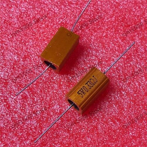 RX24-5W 0.33R 0.33RJ Power Metal Shell Case Gold Aluminium Case Wirewound Resistor 5W 0.33ohm 5% Automobile LED lamp resistors