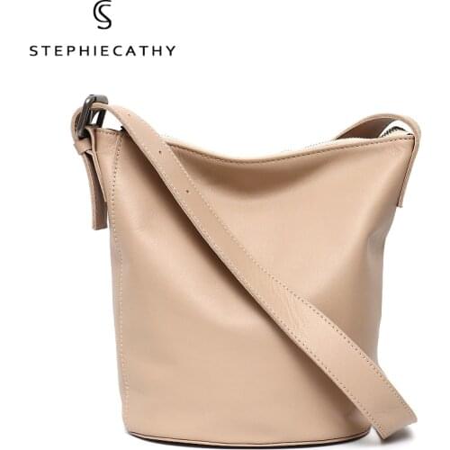 SC VIntage Soft Genuine Leather Handbags For Women Classic Casual Crossbody Shoulder Bag Female Cowhide Large Hobo Bucket Purses