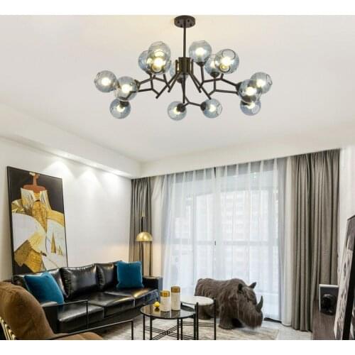 Modern lustre pendente hanging lamp wood LED pendant lights Home Decoration E27 Light Fixture