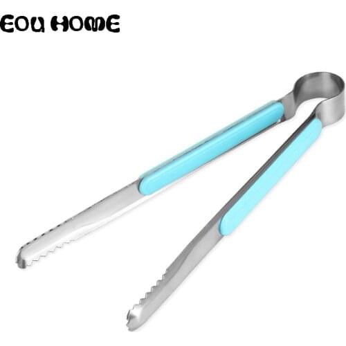 Thicken Stainless Steel Korean Style Blue BBQ Tools Barbecue Clip Food Buffet Clip Outdoor Picnic Household Barbecue Accessories