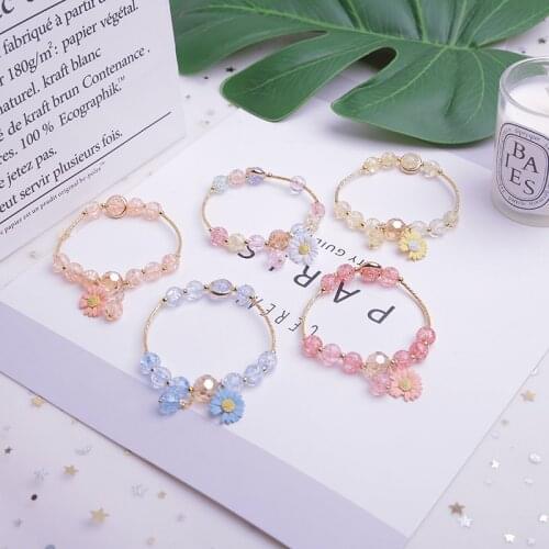 CHENFAN 2020 small daisy bracelet female explosion small fresh female student flower beach bead bracelet for womens bracelets