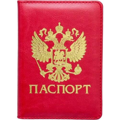 Zoukane Russia Double-headed Eagle Passport Cover Case ID Card Holder Travel Accessories Passport Wallet ZSPC34