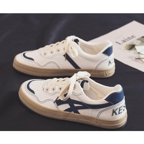 2021 Fashion Shoes Womens Vulcanize Shoes Spring Summer New Casual Classic PU Leather Shoes Women Casual White Shoes Sneakers