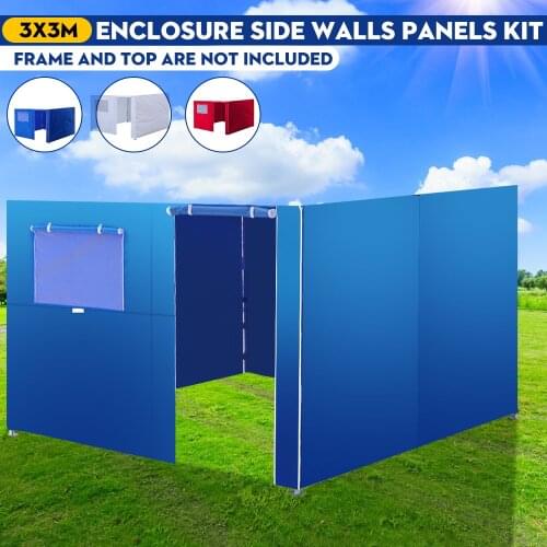 3X3m Ez up Canopy Tent Oxford Cloth Party Tent Wall Sides Waterproof Garden Patio Outdoor Canopy Commercial Instant Gazebos