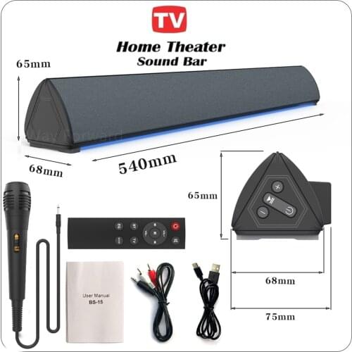 Home Theater Sound System Bluetooth Speaker Computer Speakers For TV Soundbar With Karaoke Subwoofer Radio Music Center Column