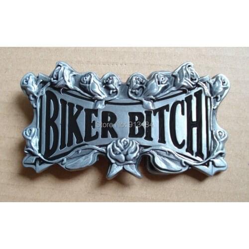 BIKER BITCH BELT BUCKLE JFB10-011,brand new condition free shipping
