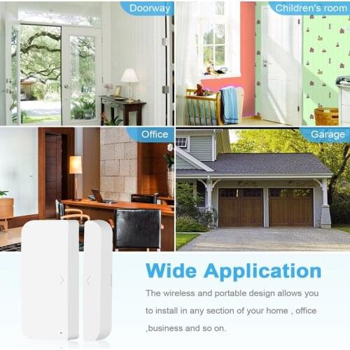 Wireless Door Window Alarm Contact Sensor Wireless Smart for Apartment Dorm House Anti-Theft
