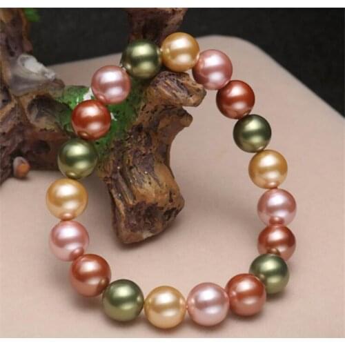 Really shell Pearl Bracelet Bohemia Natural Freshwater Pearl Bracelet Pearl Adjustable Bangle For Women Jewelry accessories gift