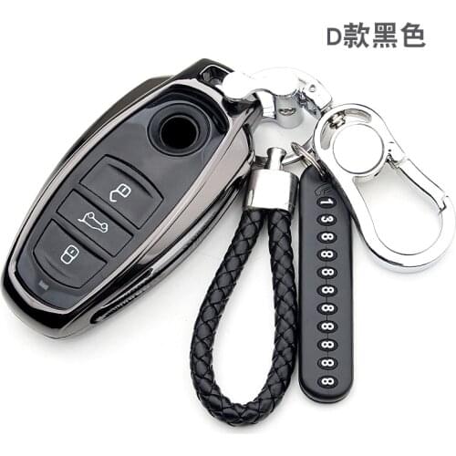 Zinc alloy Remote Control Car key cover skin case for Volkswagen VW Touareg 3 button smart key protect shell