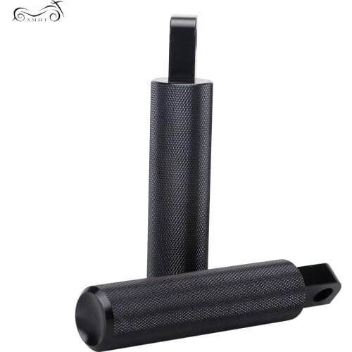 Black Male Mount Foot Pegs Footrest For Harley Sportster 883 1200 Dyna Low Rider FXDL Softail 08-17 FXCW FXSB