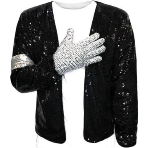 Coplay MJ Michael Jackson Billie Jean COutfit for Show Performance Party Celebrity Birthday