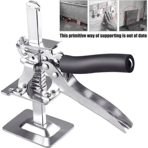 Labor-saving&Anti Slip Arm Door Board Lifter Constructed Stainless Steel Tile Height Precision Locator Wall Leveling Lifting Too