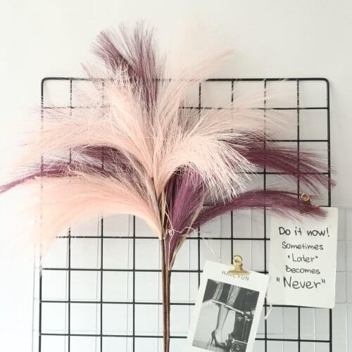 INS Artificial Flower Art Sedge Artificial Reed Reed Plant Reed Potted DIY Wedding Home Party Office Table Christmas Decoration