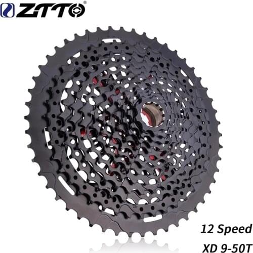 ZTTO Mountain bike cassette MTB 12 Speed 9-50T XD Cassette Black 532g 9-50T Cassette 12s Cassette k7 mtb Bicycle flywheel