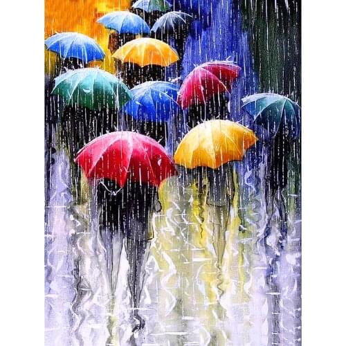 KEXINZU 3D Diamond Painting "Umbrella" DIY Full Rhinestones Drill Cross-stitch Kits Square Round Diamond Embroidery Mosaic Y3455