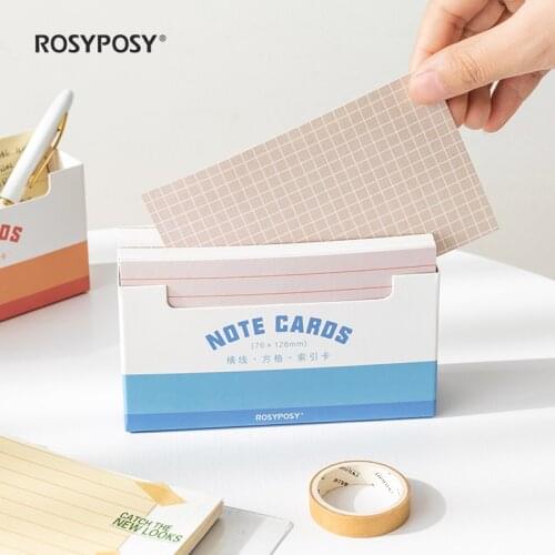 New Arrival 150 Sheets Thickened Grids Line Memo Note Cards Memo Sheet Paper Daily To Do It Papelaria School Stationery