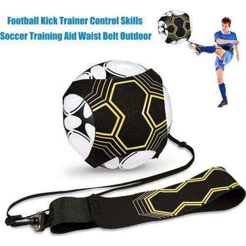 Adjustable Football Kick Trainer Soccer Kicker Training Aid Equipment Waist Belt Football Kick