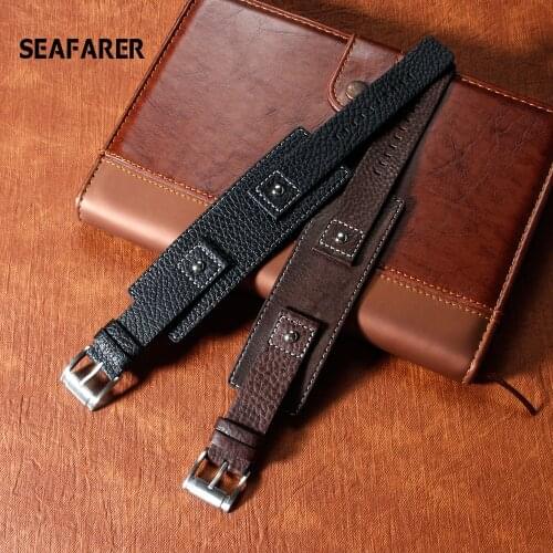 Fossil JR1190 watchband Genuine leather 20mm men watch strap High quality leather bracelet Retro style