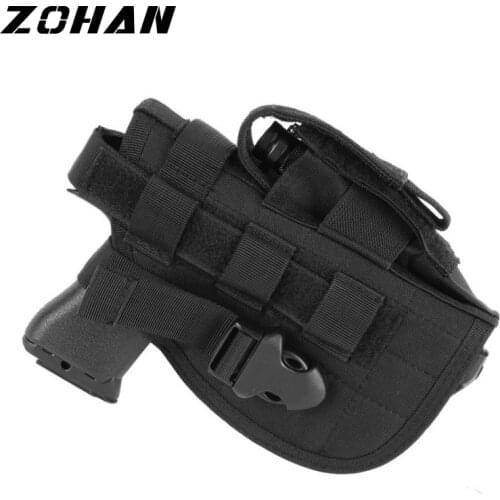 Tactical Big Glock Molle Holster Universal Pistol Airsoft Holster Concealed Combat Military CS Waist Quick Gun Case for Shooting