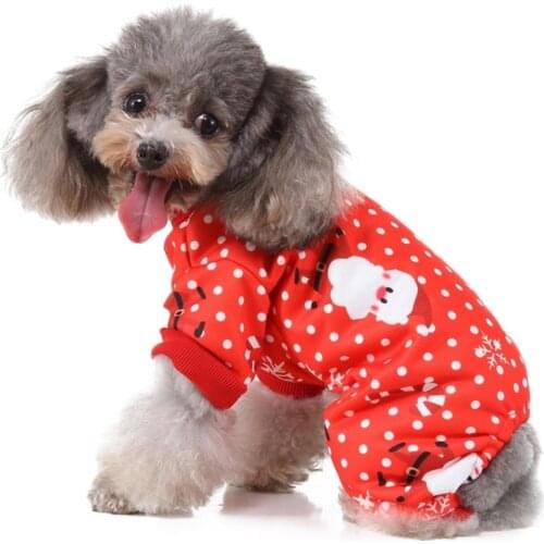 Pet Dog Warm Jumpsuits for Dogs Pajamas Fleece Small Yorkshire Coat Pet Outfits Hoodie Clothing Cats Clothes Pet Supplies