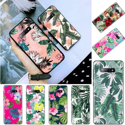 Tropical Floral Flower Vintage Plants Phone Case For Samsung galaxy S 7 8 9 10 20 edge A 6 10 20 30 50 51 70 note 10 plus